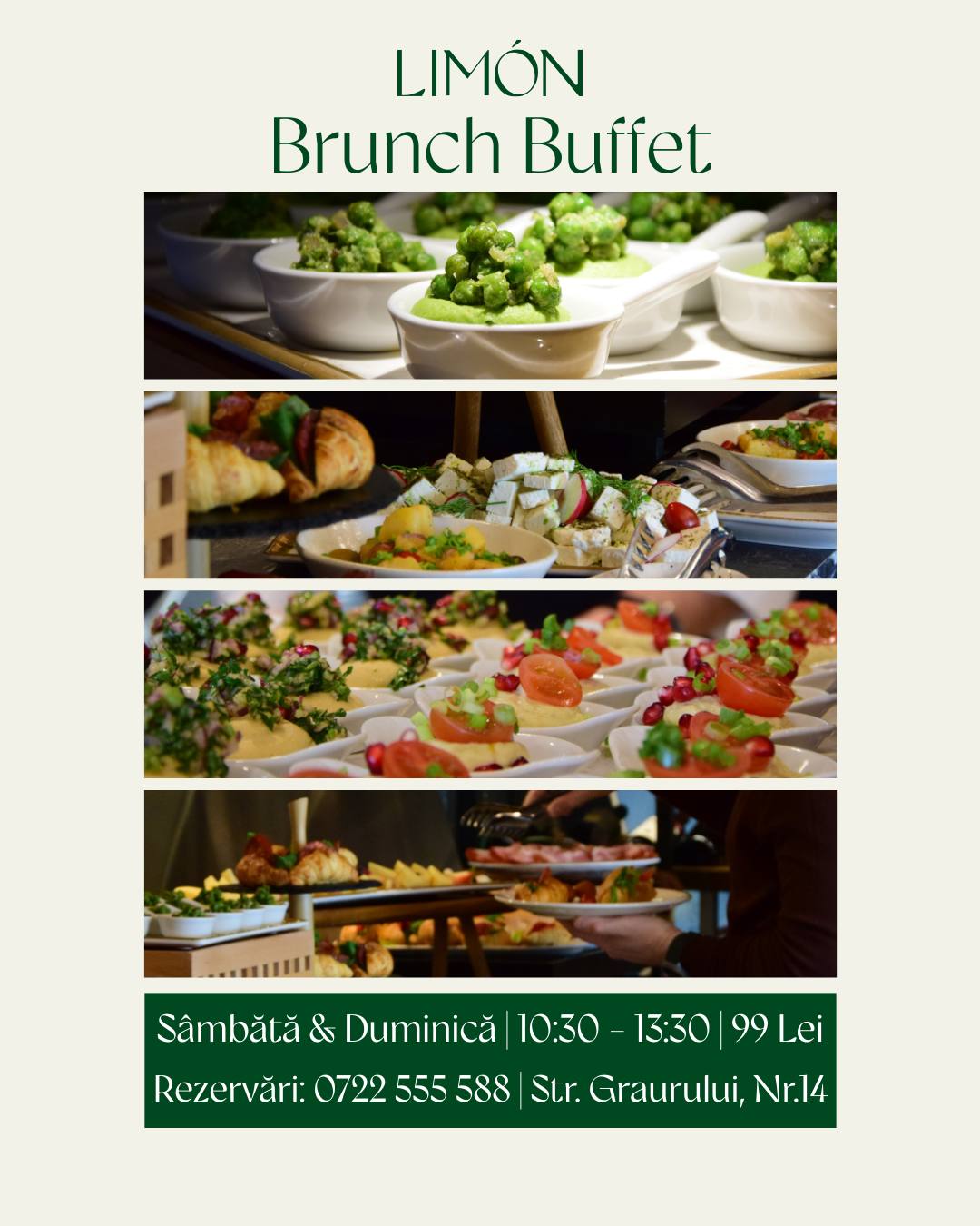 Limon Restaurant, Brașov : Descoperă brunch-ul buffet de la Limon Savor, în fiecare sâmbătă și duminică !