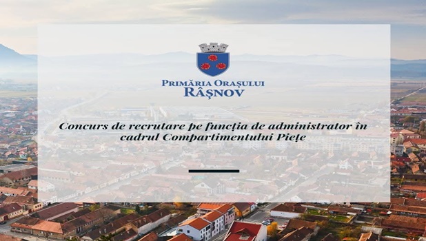 Două posturi vacante la Primăria Râșnov. Când va avea loc concursul