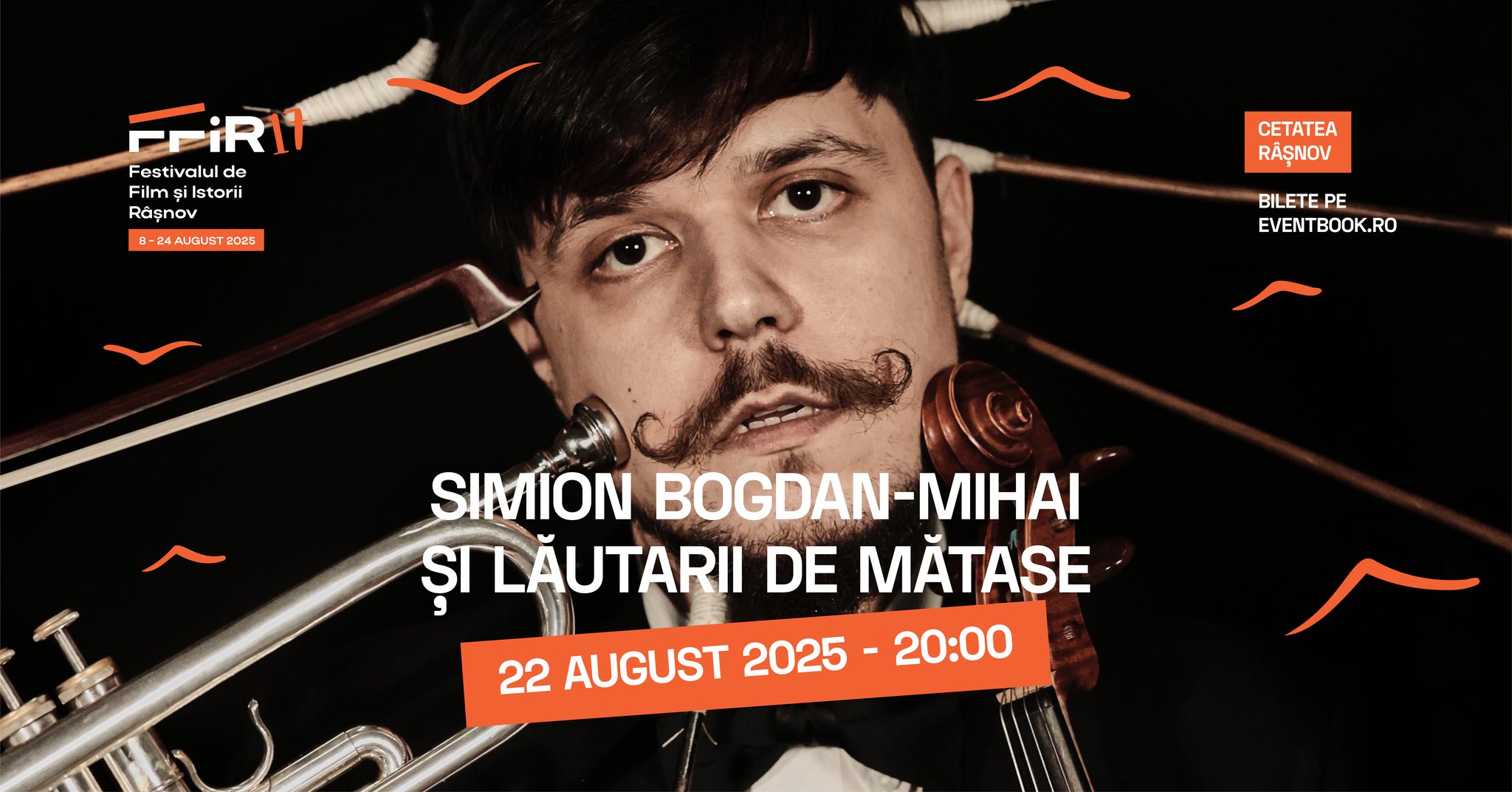 Simion Bogdan-Mihai și Lăutarii de Mătase la FFIR17 acum în cetatea Râșnov