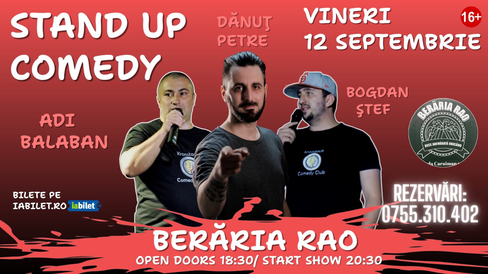 Stand-up Comedy Show la Berăria RAO din Râșnov  | 3 Comedianți, o Seară De Neuitat!