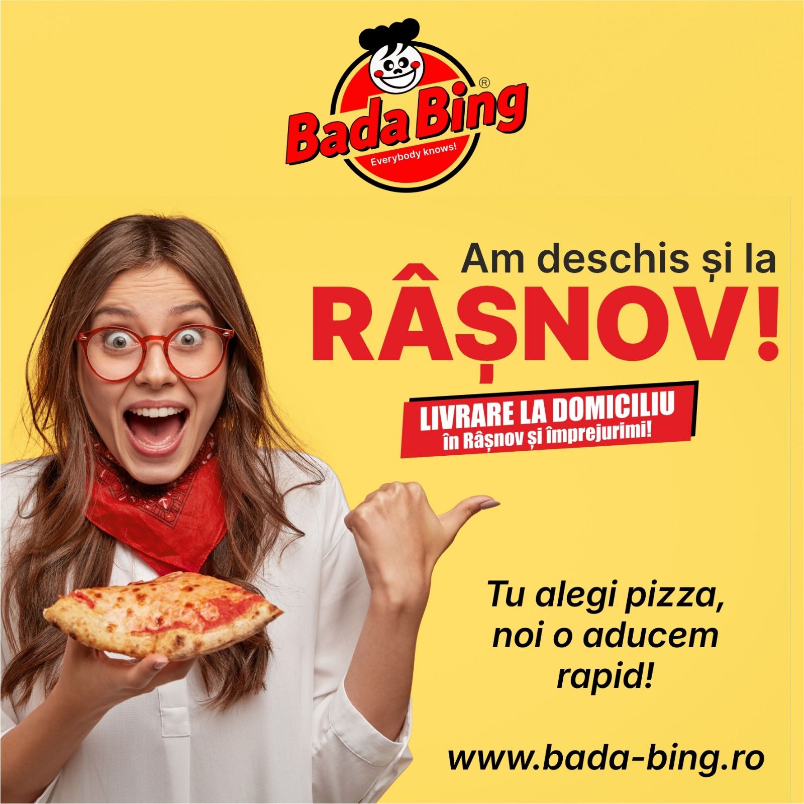 Ciubotaru Raluca / Râşnoveni din Toată Lumea :  Veste bună pentru Râșnov !! Pizzeria Bada Bing a deschis un nou punct de lucru în orașul tău